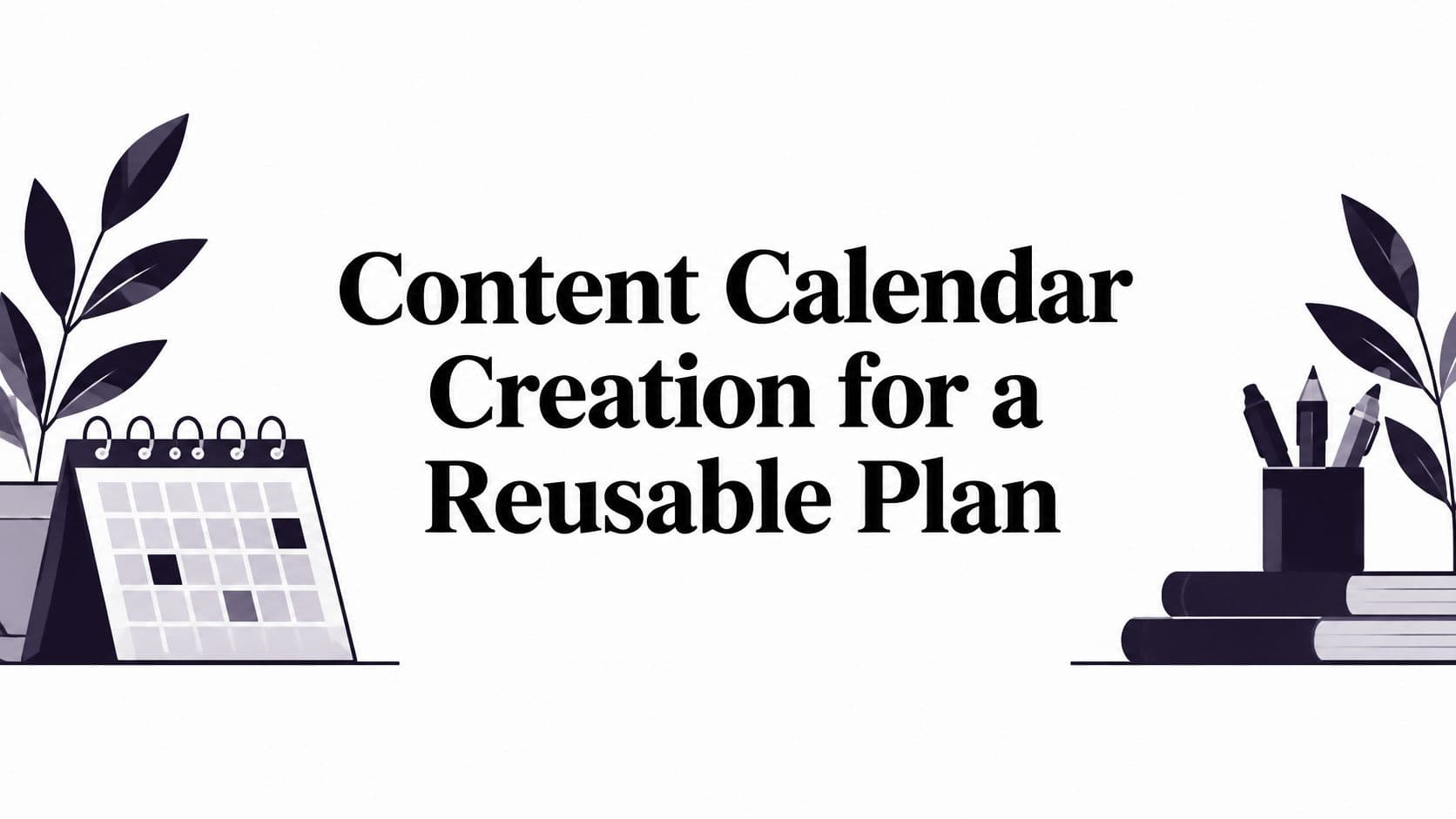 Content Calendar Creation for a Reusable Plan