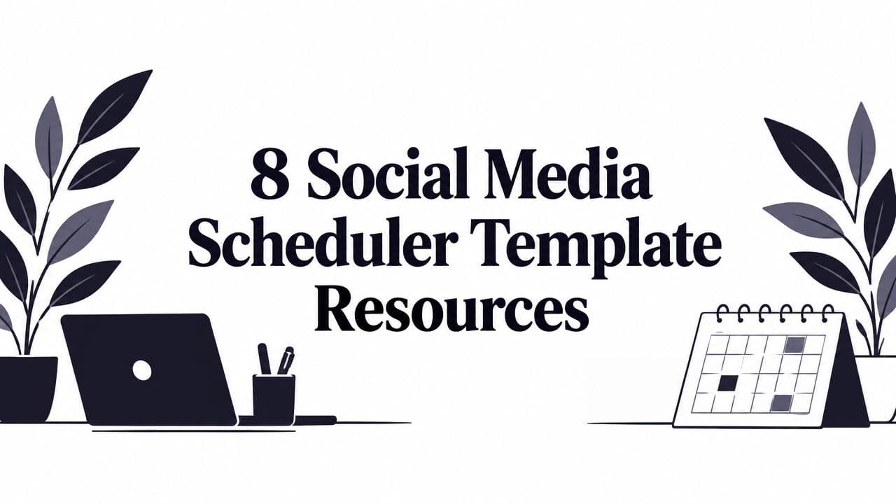 8 Social Media Scheduler Template Resources