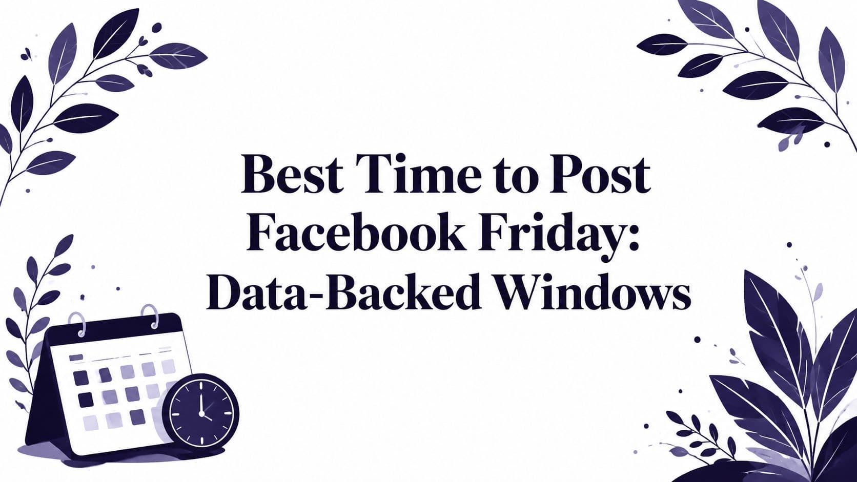 Best Time to Post Facebook Friday: Data-Backed Windows